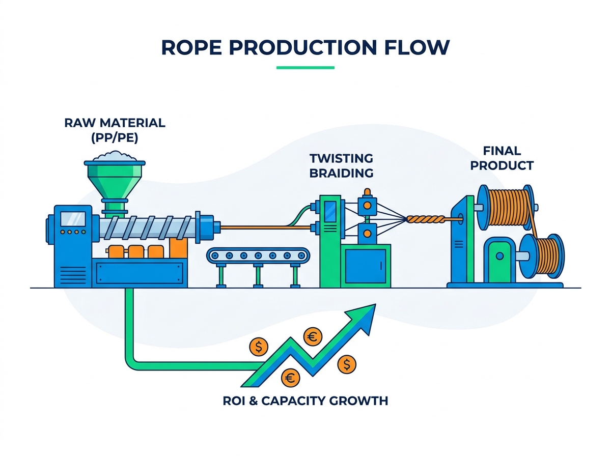 Complete Rope Production Line Factory Setup